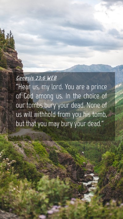 Picture 04 - Genesis 23:6 WEB Mobile Phone Wallpaper - 