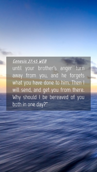 Picture 04 - Genesis 27:45 WEB Mobile Phone Wallpaper - until your brother's anger turn away from you, - Mobile Bible Verse Wallpaper