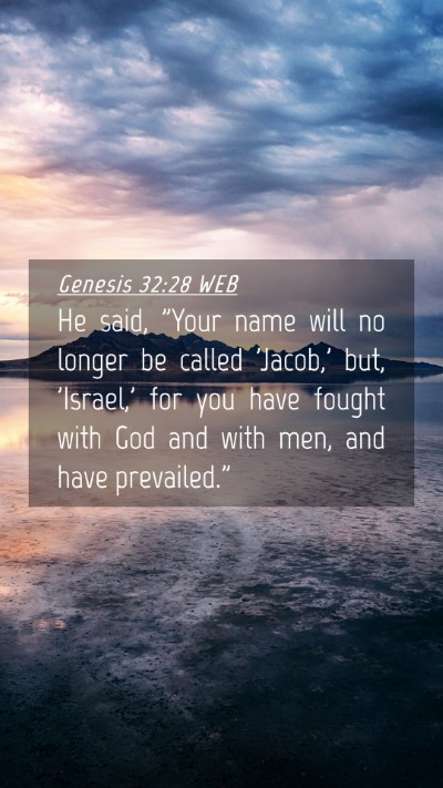 Picture 04 - Genesis 32:28 WEB Mobile Phone Wallpaper - He said, 