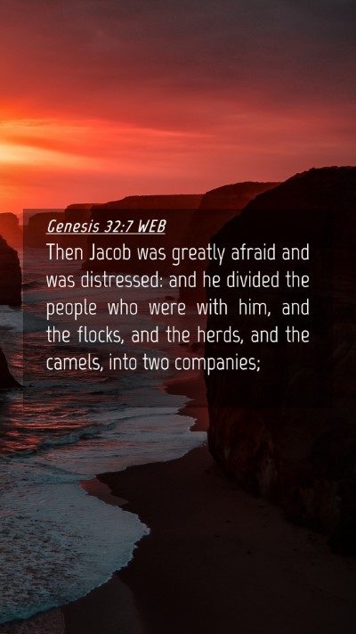 Picture 04 - Genesis 32:7 WEB Mobile Phone Wallpaper - Then Jacob was greatly afraid and was distressed: - Mobile Bible Verse Wallpaper