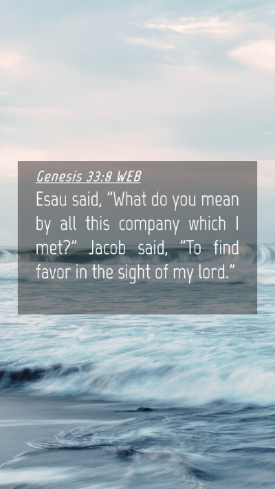 Picture 04 - Genesis 33:8 WEB Mobile Phone Wallpaper - Esau said, 