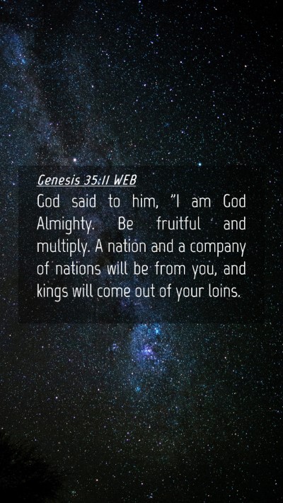 Picture 04 - Genesis 35:11 WEB Mobile Phone Wallpaper - God said to him, 
