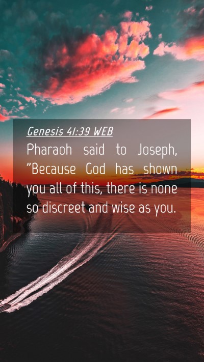 Picture 04 - Genesis 41:39 WEB Mobile Phone Wallpaper - Pharaoh said to Joseph, 