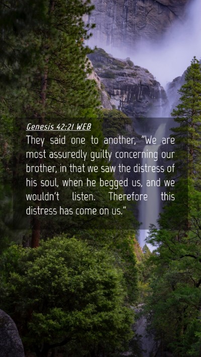 Picture 04 - Genesis 42:21 WEB Mobile Phone Wallpaper - They said one to another, 