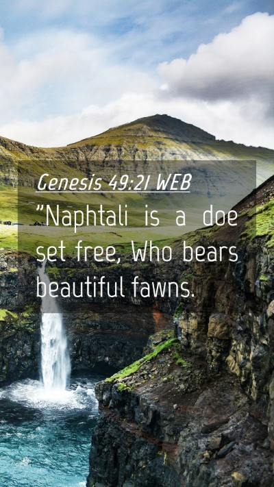 Picture 04 - Genesis 49:21 WEB Mobile Phone Wallpaper - 