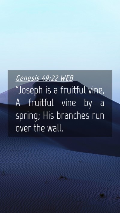 Picture 04 - Genesis 49:22 WEB Mobile Phone Wallpaper - 