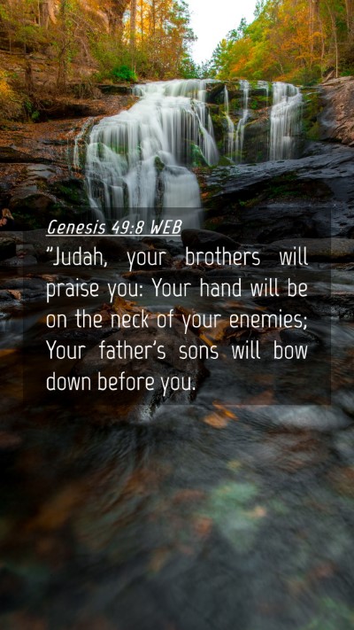 Picture 04 - Genesis 49:8 WEB Mobile Phone Wallpaper - 