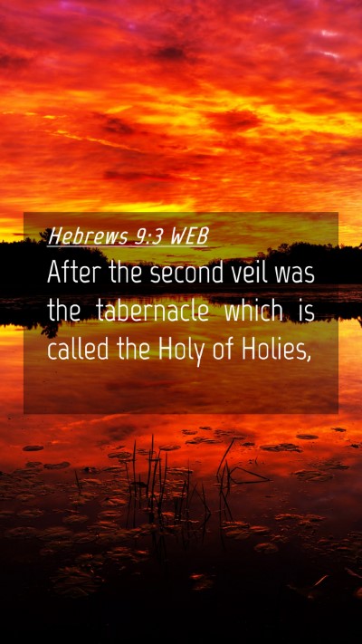 Picture 04 - Hebrews 9:3 WEB Mobile Phone Wallpaper - After the second veil was the tabernacle which is - Mobile Bible Verse Wallpaper