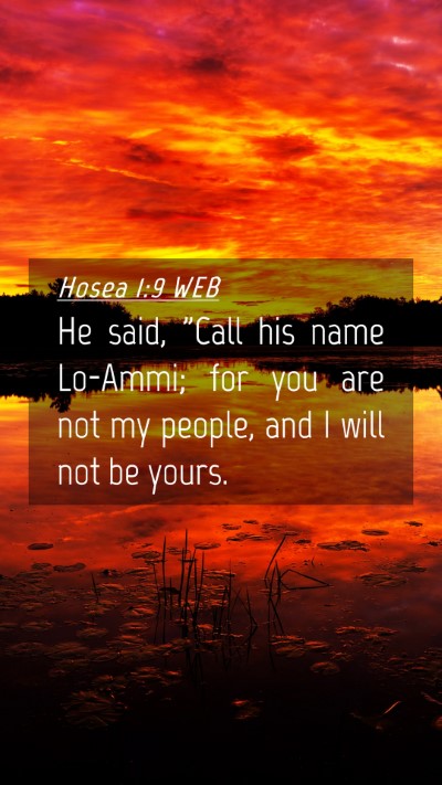 Picture 04 - Hosea 1:9 WEB Mobile Phone Wallpaper - He said, 
