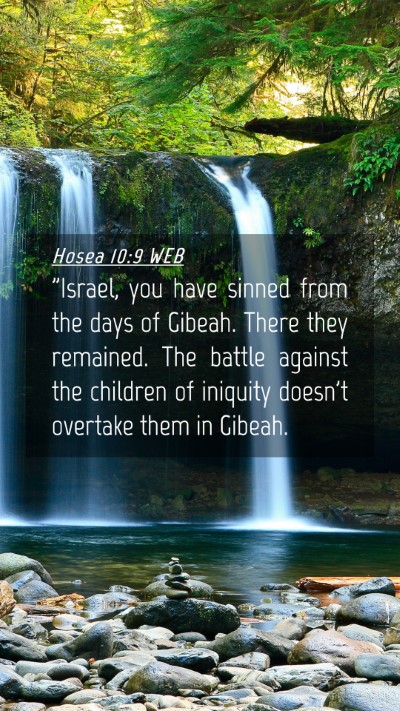 Picture 04 - Hosea 10:9 WEB Mobile Phone Wallpaper - 