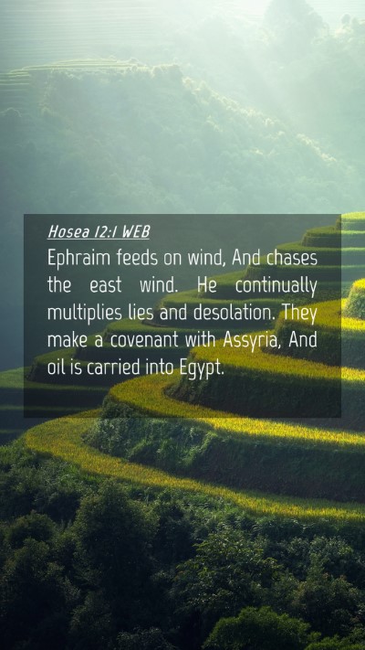 Picture 04 - Hosea 12:1 WEB Mobile Phone Wallpaper - Ephraim feeds on wind, And chases the east wind. - Mobile Bible Verse Wallpaper