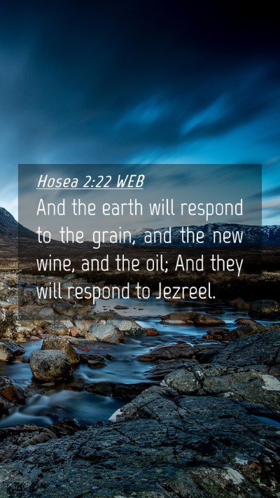 Picture 04 - Hosea 2:22 WEB Mobile Phone Wallpaper - And the earth will respond to the grain, and the - Mobile Bible Verse Wallpaper