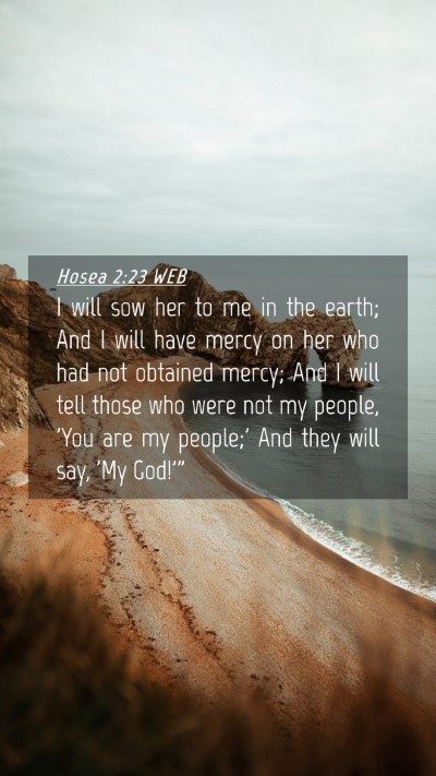Picture 04 - Hosea 2:23 WEB Mobile Phone Wallpaper - I will sow her to me in the earth; And I will - Mobile Bible Verse Wallpaper