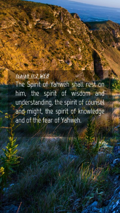 Picture 04 - Isaiah 11:2 WEB Mobile Phone Wallpaper - The Spirit of Yahweh shall rest on him, the - Mobile Bible Verse Wallpaper