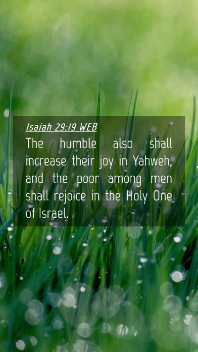 Picture 04 - Isaiah 29:19 WEB Mobile Phone Wallpaper - The humble also shall increase their joy in - Mobile Bible Verse Wallpaper