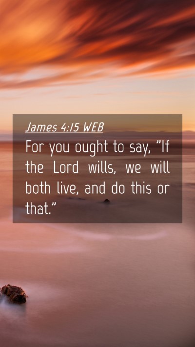 Picture 04 - James 4:15 WEB Mobile Phone Wallpaper - For you ought to say, 