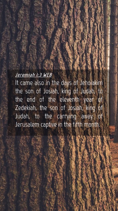 Picture 04 - Jeremiah 1:3 WEB Mobile Phone Wallpaper - It came also in the days of Jehoiakim the son of - Mobile Bible Verse Wallpaper