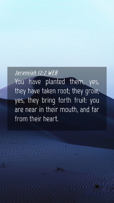 Picture 04 - Jeremiah 12:2 WEB Mobile Phone Wallpaper - You have planted them, yes, they have taken root; - Mobile Bible Verse Wallpaper