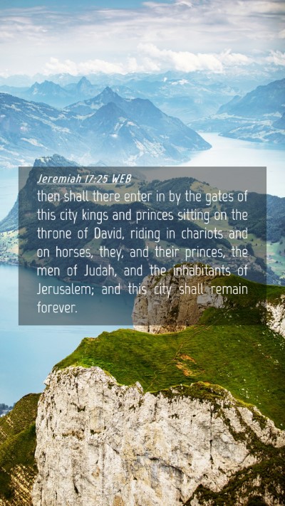 Picture 04 - Jeremiah 17:25 WEB Mobile Phone Wallpaper - then shall there enter in by the gates of this - Mobile Bible Verse Wallpaper