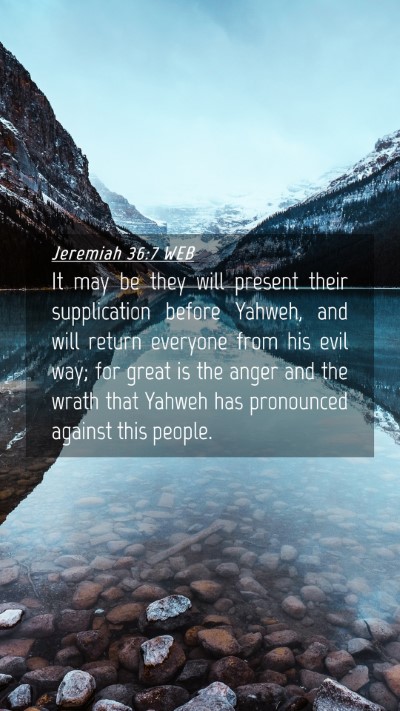 Picture 04 - Jeremiah 36:7 WEB Mobile Phone Wallpaper - It may be they will present their supplication - Mobile Bible Verse Wallpaper