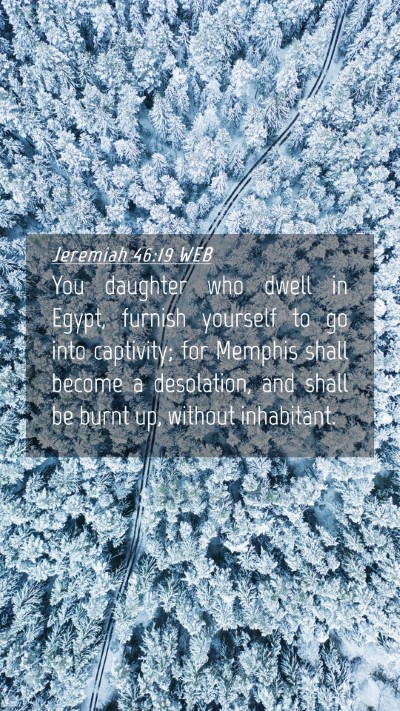 Picture 04 - Jeremiah 46:19 WEB Mobile Phone Wallpaper - You daughter who dwell in Egypt, furnish yourself - Mobile Bible Verse Wallpaper