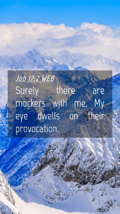 Picture 04 - Job 17:2 WEB Mobile Phone Wallpaper - Surely there are mockers with me, My eye dwells - Mobile Bible Verse Wallpaper