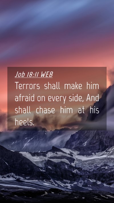 Picture 04 - Job 18:11 WEB Mobile Phone Wallpaper - Terrors shall make him afraid on every side, And - Mobile Bible Verse Wallpaper