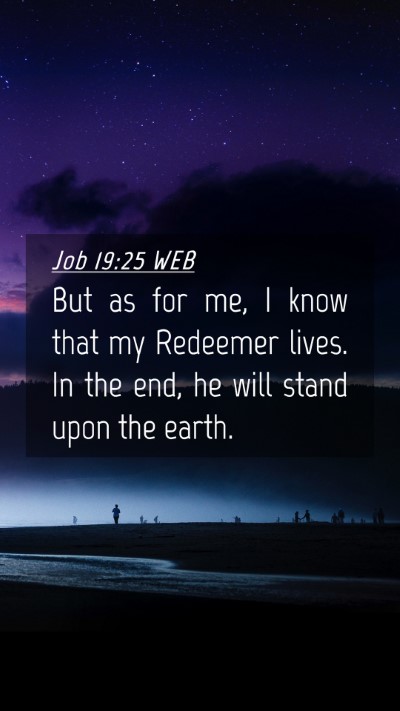 Picture 04 - Job 19:25 WEB Mobile Phone Wallpaper - But as for me, I know that my Redeemer lives. In - Mobile Bible Verse Wallpaper