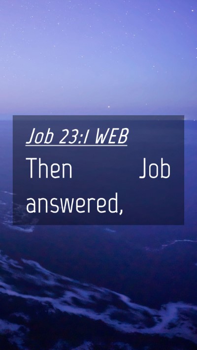 Picture 04 - Job 23:1 WEB Mobile Phone Wallpaper - Then Job - Mobile Bible Verse Wallpaper