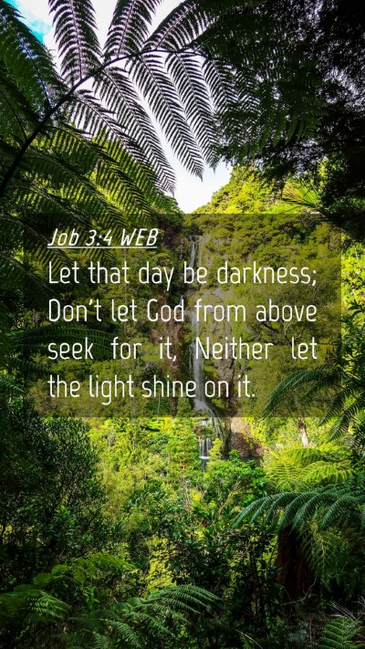 Picture 04 - Job 3:4 WEB Mobile Phone Wallpaper - Let that day be darkness; Don't let God from - Mobile Bible Verse Wallpaper