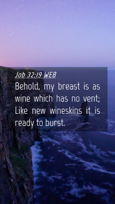 Picture 04 - Job 32:19 WEB Mobile Phone Wallpaper - Behold, my breast is as wine which has no vent; - Mobile Bible Verse Wallpaper