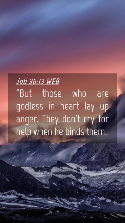 Picture 04 - Job 36:13 WEB Mobile Phone Wallpaper - 