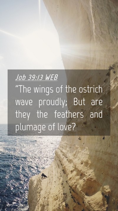 Picture 04 - Job 39:13 WEB Mobile Phone Wallpaper - 