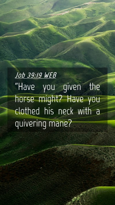 Picture 04 - Job 39:19 WEB Mobile Phone Wallpaper - 