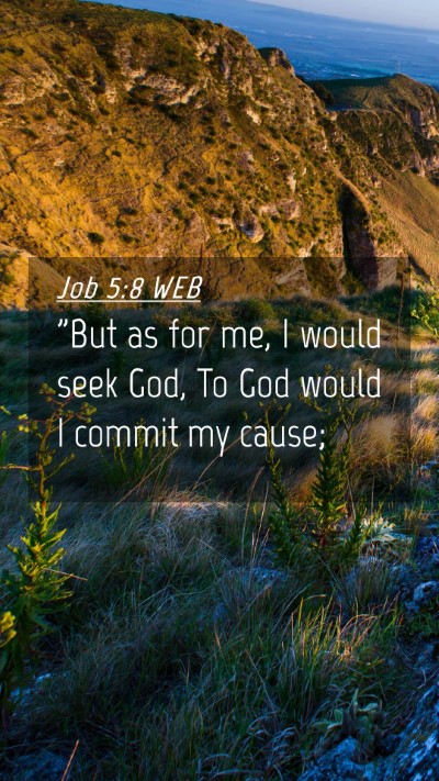 Picture 04 - Job 5:8 WEB Mobile Phone Wallpaper - 