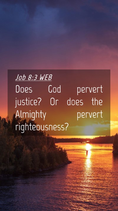 Picture 04 - Job 8:3 WEB Mobile Phone Wallpaper - Does God pervert justice? Or does the Almighty - Mobile Bible Verse Wallpaper
