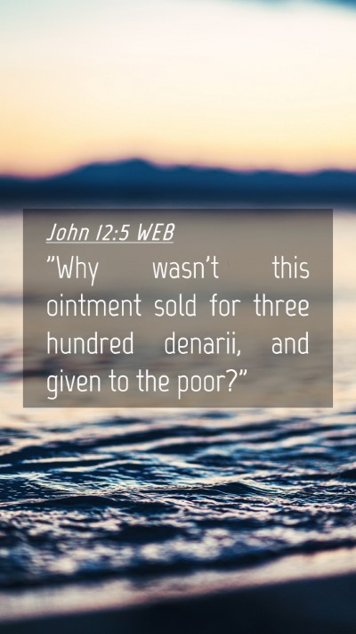 Picture 04 - John 12:5 WEB Mobile Phone Wallpaper - 