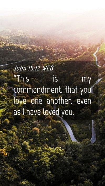 Picture 04 - John 15:12 WEB Mobile Phone Wallpaper - 