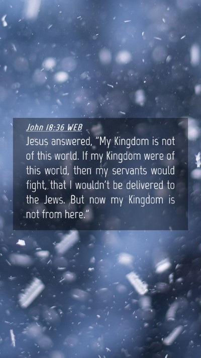 Picture 04 - John 18:36 WEB Mobile Phone Wallpaper - Jesus answered, 
