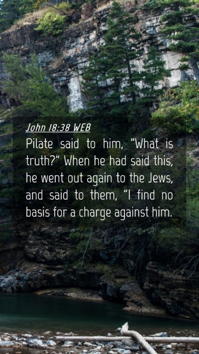 Picture 04 - John 18:38 WEB Mobile Phone Wallpaper - Pilate said to him, 
