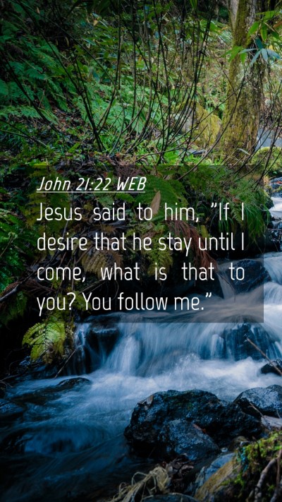 Picture 04 - John 21:22 WEB Mobile Phone Wallpaper - Jesus said to him, 