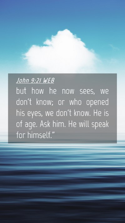 Picture 04 - John 9:21 WEB Mobile Phone Wallpaper - but how he now sees, we don't know; or who opened - Mobile Bible Verse Wallpaper