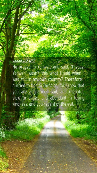 Picture 04 - Jonah 4:2 WEB Mobile Phone Wallpaper - He prayed to Yahweh, and said, 