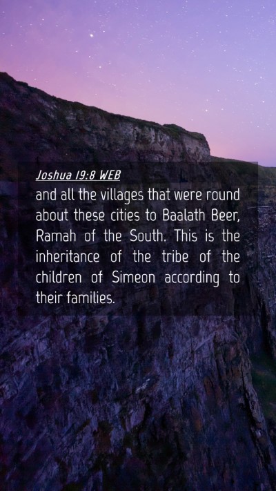 Picture 04 - Joshua 19:8 WEB Mobile Phone Wallpaper - and all the villages that were round about these - Mobile Bible Verse Wallpaper