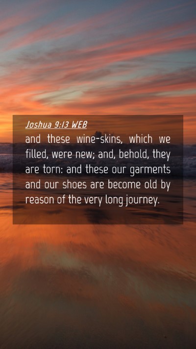 Picture 04 - Joshua 9:13 WEB Mobile Phone Wallpaper - and these wine-skins, which we filled, were new; - Mobile Bible Verse Wallpaper