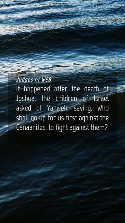 Picture 04 - Judges 1:1 WEB Mobile Phone Wallpaper - It happened after the death of Joshua, the - Mobile Bible Verse Wallpaper