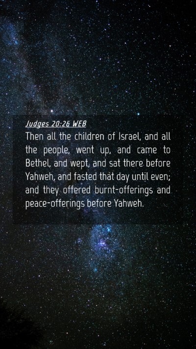 Picture 04 - Judges 20:26 WEB Mobile Phone Wallpaper - Then all the children of Israel, and all the - Mobile Bible Verse Wallpaper