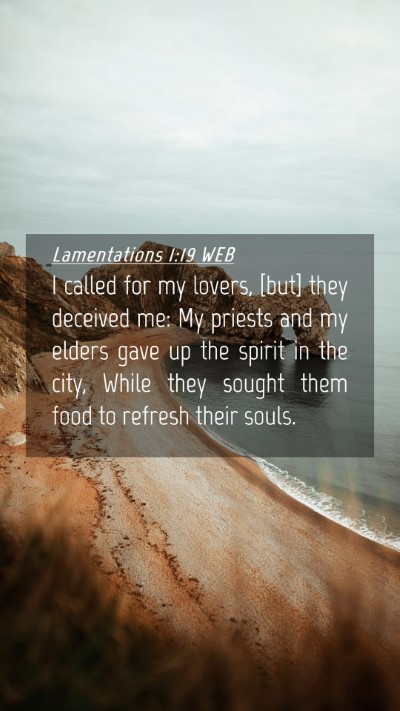 Picture 04 - Lamentations 1:19 WEB Mobile Phone Wallpaper - I called for my lovers, [but] they deceived me: - Mobile Bible Verse Wallpaper