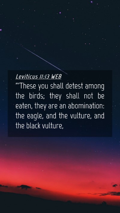 Picture 04 - Leviticus 11:13 WEB Mobile Phone Wallpaper - 