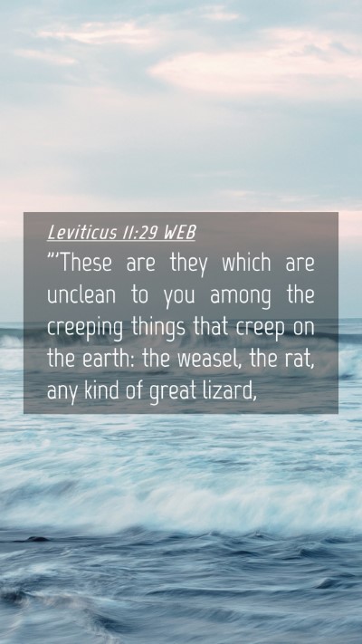 Picture 04 - Leviticus 11:29 WEB Mobile Phone Wallpaper - 